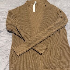 lululemon athletica Open-Front Knit Cardigan - Taupe